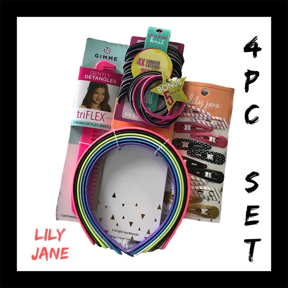 4Pc Mix/Match Hair Accessories Set NIB H - Picture 1 of 12